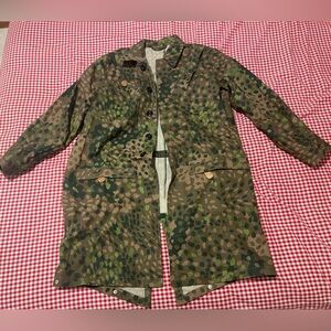 Men’s Costume Reenactment WW2 German Fallschirmjaeger Smock Dot Camo paratrooper